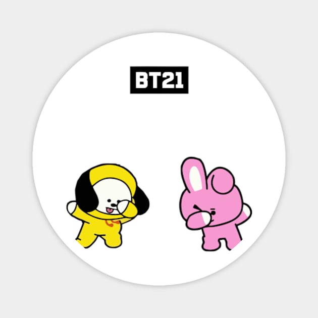 bt21 bts exclusive design 78 Magnet by Typography Dose